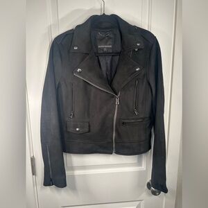 Black Moto Jacket Banana Republic Size M
